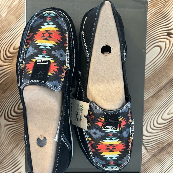 Ariat Cruiser Black Suede/ Deepest Aztec - Picture 5 of 9